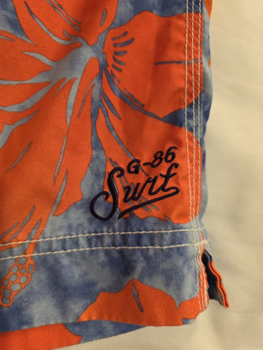 Gapkids Floral Swim Trunks - Orange/Blue